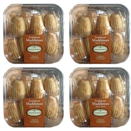 Donsuemor Traditional French Madeleines Individually Wrapped - 28 Oz. Each (Pack of 4)
