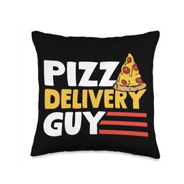 Pizza Delivery Guy Funny Fast Food Lover Gift Throw Pillow