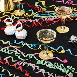 10 Pack Colorful Throw Streamers, No-Mess Confetti Paper Shakers Poppers for Birthday, Wedding Party Celebrations (2.5 inch)