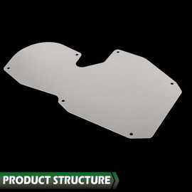 GRAND ORANGE Truck A/c And Heater Delete Panel Plate Compatible With 1973-1987 Chevy trucks, GMC trucks, up to 91 Blazer, Suburban and Jimmy with air conditioning