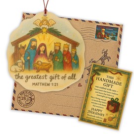 Nativity Ornaments - Nativity Scene - Christian Gifts for Men, Women - Regilious Gifts - Xmas Ornament - Christian Christmas Ornaments - Easter Decor, Christmas Decor - car Hanging Accessories