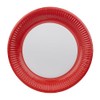 Talking Tables 8 x Red Paper Party Plates, Solid Colour
