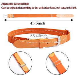 Kids Youth Baseball Socks and Belts Combo Softball Football Training Socks for Boy Girl (3 Pairs of Socks with 1 Belt)