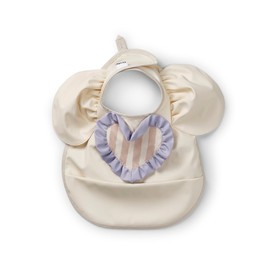 Elodie Details Baby Bib with Crumb Tray, Washable, Scandinavian Design, Waterproof, Oat White