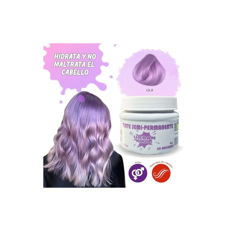 Tinte Semi Permanente para Cabello Sin Amoniaco Urban Kolor Shot