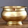 HOMSFOU Buddhist Incense Burner, Copper Treasure Basin Fengshui Incense Cone