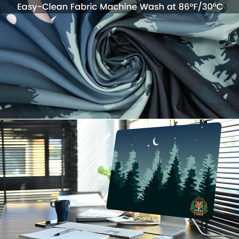 Umbrotiger 27-inch monitor dust cover, elastic polyester sunshade, 26" 27"
