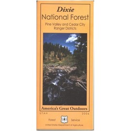 Dixie National Forest Map (pine valley & cedar city ranger districts) - Waterproof