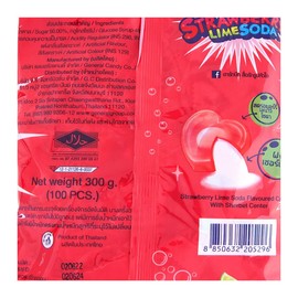 Heartbeat Strawberry Lime Soda Heart Shaped Hard Candy, (100 Counts), 10.58 Oz