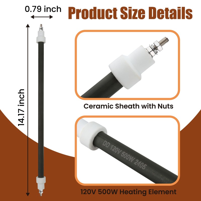 Dgqtrx 120V 500W Smoker Heating Element Compatible with Bradley 4-
