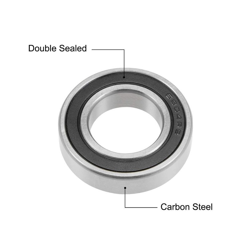 2PCS 6904-2RS 6904RS Deep Groove Rubber Shielded Ball Bearing (20mmx37mmx9mm)
