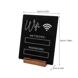 Ciieeo Letrero De Contraseña De Wifi De Hotel Letrero De Contraseña De Cuenta Wifi Acrílico Para Oficina En Casa