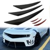 DREAMIZER 6pcs Black Car Front Bumper, Universal Rubber Car Bumper