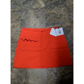Victoria Beckham for Target Orange Scallop Trim Twill Skirt Women's XLarge NWT