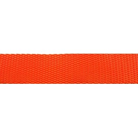 Tapecraft Heavy Nylon Webbing Available in ½”, 5/8”, ¾”, 1”, 1 ½” and 2” Widths. in Lots of 1 Yard, 5 Yards, 10 Yards, 20 Yards and 50 Yards. (I Florescent Orange, 1 Yard)