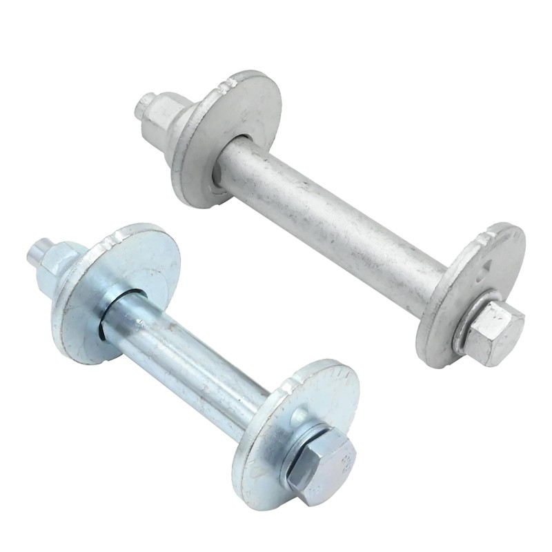 MDEOOSKY 2Pcs Silver Aluminum Hexagon Front Alignment Camber Toe Adjustment