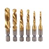 YFFSFDC Drill Tap, Drill Bit, Hexagonal Shaft, Set of 6,