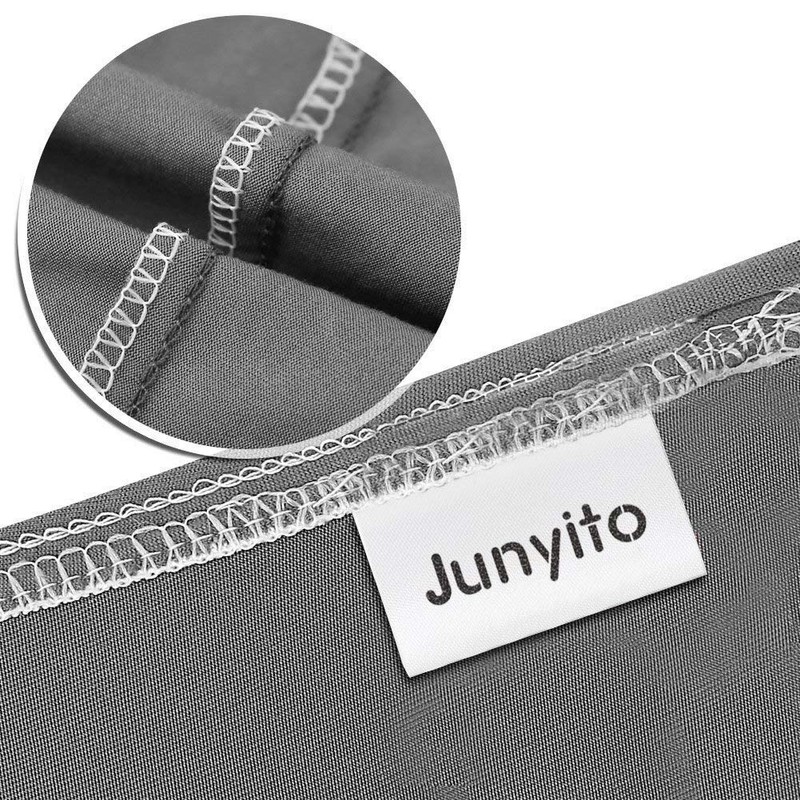 JunYito Chair Covers, Set of 4 or 6, Elastic Universal