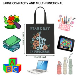 TSOTMO Flare Day Tote Bag Chronic Illness Gift Spoonie Awareness Gift Endometriosis Gifts for Women (Flare Day tote)