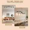 LTBLIGHT Plug in Track Lighting, 6-Light Rotatable Ceiling Light Fixture