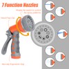 No Kink Garden Hose,Water Hose with 7 Function Nozzle,5/8" Heavy