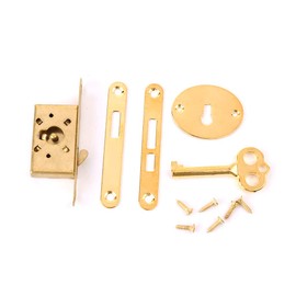 lijun Vintage Drawer Lock with Key Antique Small Box Cabinet Door Locks Furniture Hardware