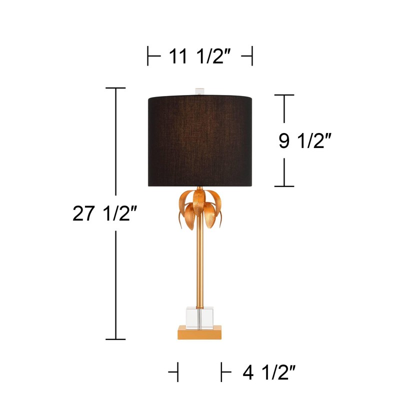Vienna Full Spectrum Monaco 27 1/2" High Crystal and Brass