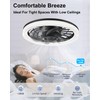 Ceiling Fans with Lights, Socket Fan Light with Remote Control,