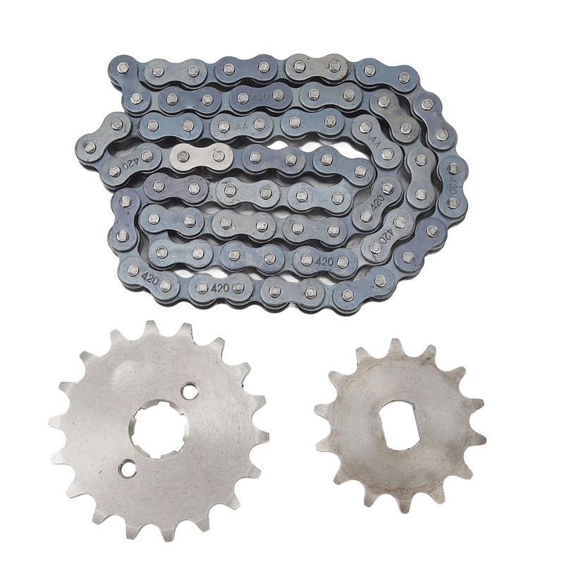 420 18T Front Engine Sprocket 420 60 Links Chain 14T