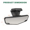 SHEJISI UTV Rear View Mirror,Compatible with 2024-2025 Polaris Xpedition ADV