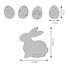 Easter Eggs Rabbits Cutting Dies for Card Making, Easter Bunny