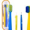 LA MIERE V-Shaped + U-Shaped Orthodontic Toothbrush Soft Bristle (2pcs)