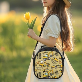 Renewold Digger Lunch Box for Kids, Large Capacity Insulated Lunch Bag, Portable Handle, Thermal Picnic Cooler Bag, Multifunctional for School, Picnic, Travel, Hiking, Camping