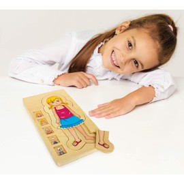 small foot 5814 Puzzle "Anatomy Girl" made of wood, 29 pcs. with five layers, from 3 years old