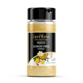 GranAroma Lemon Peel Powder, Tart & Flavorful, Pure Powder (4.96 Ounce)