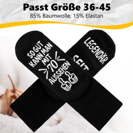 Belillpipi 50 60 40 30 70 80 18th Birthday Man Gifts for Men Women Funny Socks with Saying Birthday Gift for Men Funny Gifts for Boys Gift Ideas for Birthday Socks, 70th birthday/1955