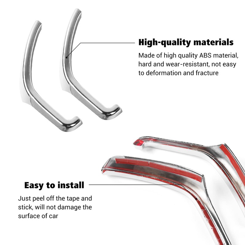 Voodonala Chrome Dashboard Trim for 2015 2016 2017 2018 2019