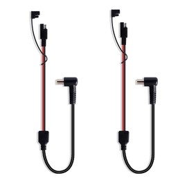 GINTOOYUN DC7909 Male Elbow to SAE Plug Power Cord 14AWG DC7.9 mm x 0.9 mm Right Angle 90-Degree Male to SAE Male Plug Power Cord for Solar Panels, RV, Portable Charging Station, etc. (12.4 Inches)