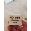 Knape & Vogt Adjustable Sliding Door Lock Zinc 3-3/8" 965