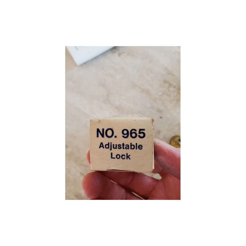Knape & Vogt Adjustable Sliding Door Lock Zinc 3-3/8" 965