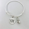 Inspirational Boxing Charm Bangle Bracelet Jewelry Gift for Women Boxer