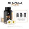 Om Blend 500 mg 180 Cápsulas. Ingredientes naturales: Camomila, L-