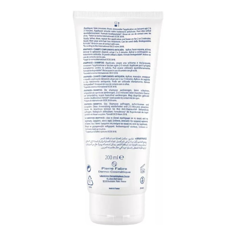 Shampoo Ducray Anaphase+ Fortalecedor Anticaída 200ml