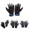 Black 12 Pairs PU Safety Coating Palm Work Gloves Grip