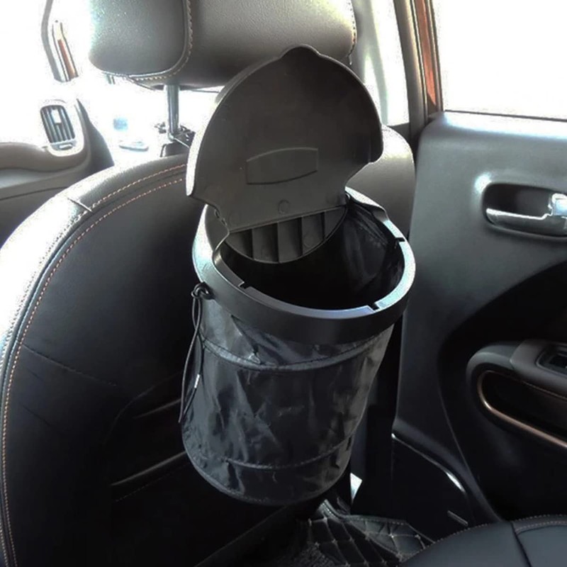 Car Trash Can, Hanging Car Garbage Container, Portable Garbage Bin,