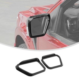 Linskip Side Mirror Rain Guard Compatible with Ford F150 2021 2022 2023 2024, Rear View Mirror Rain Eyebrow for Ford F-150 Exterior Accessories(Black)