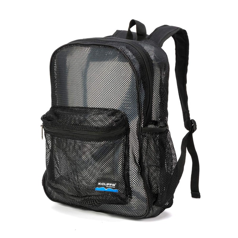 K-Cliffs Heavy Duty Mesh Backpack Quality Classic Student Net Bookbag