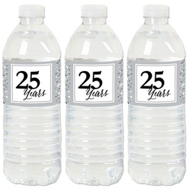 We Still Do - 25th Wedding Anniversary - Anniversary Party Water Bottle Sticker Labels - Set of 20