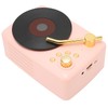 Bluetooth Speaker Stereo USB Charging Retro Turntable Design Portable Mini