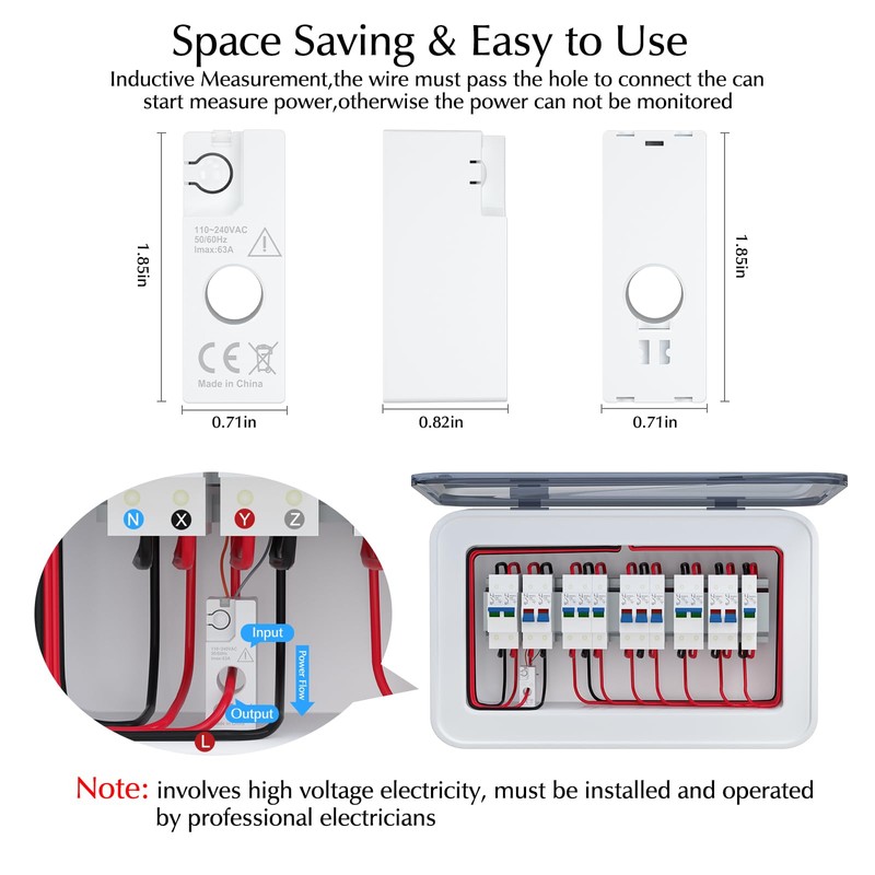 eMylo Smart WiFi Energy Meter, Mini Power Consumption Meter, 99%